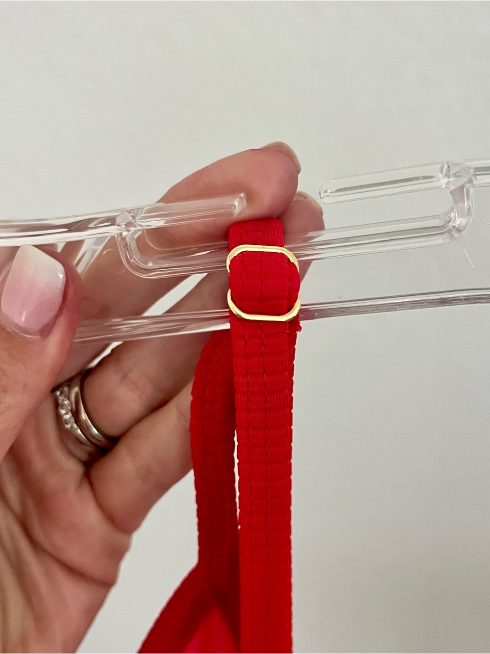 Beach Riot Hot Pink and Red Ribbed Swim Eva Top - Picture 3 of 3